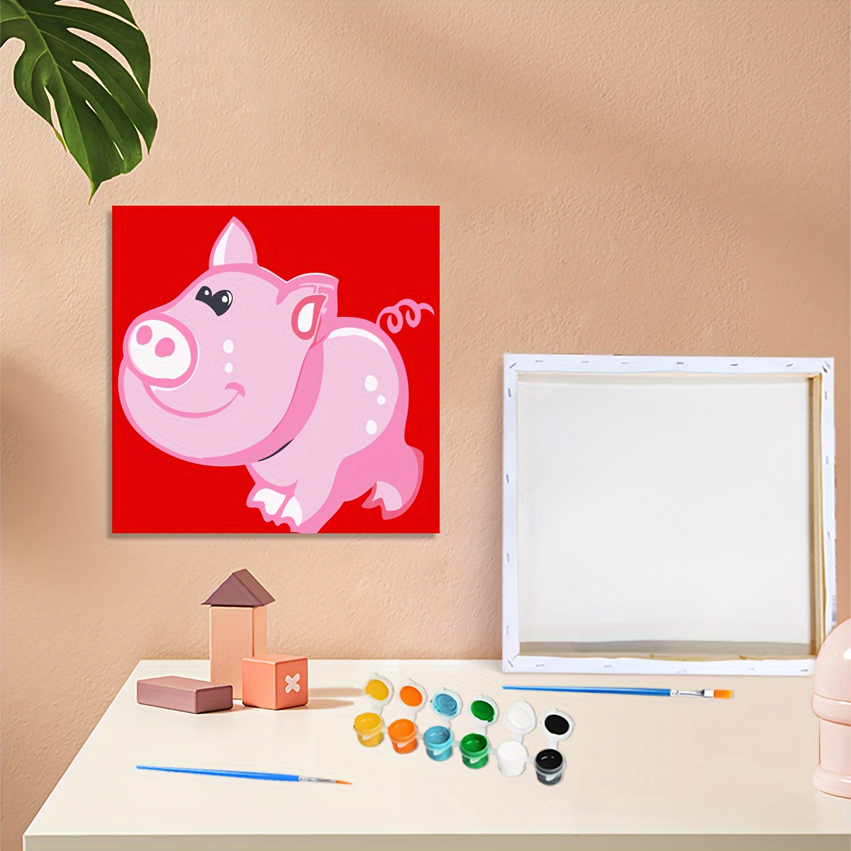 Paint By Numbers Kit For Adults Beginner Cartoon Animals - Temu
