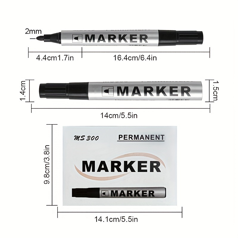 Long Nib Marker Construction Pen For Metal Oil Waterproof - Temu