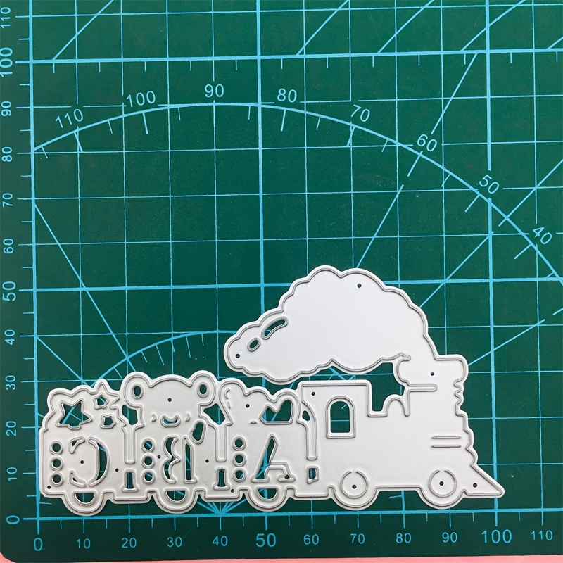 Suitable For Animal Train Card Making, Metal Embossing Die Cutting, Carbon Steel Cutting Template