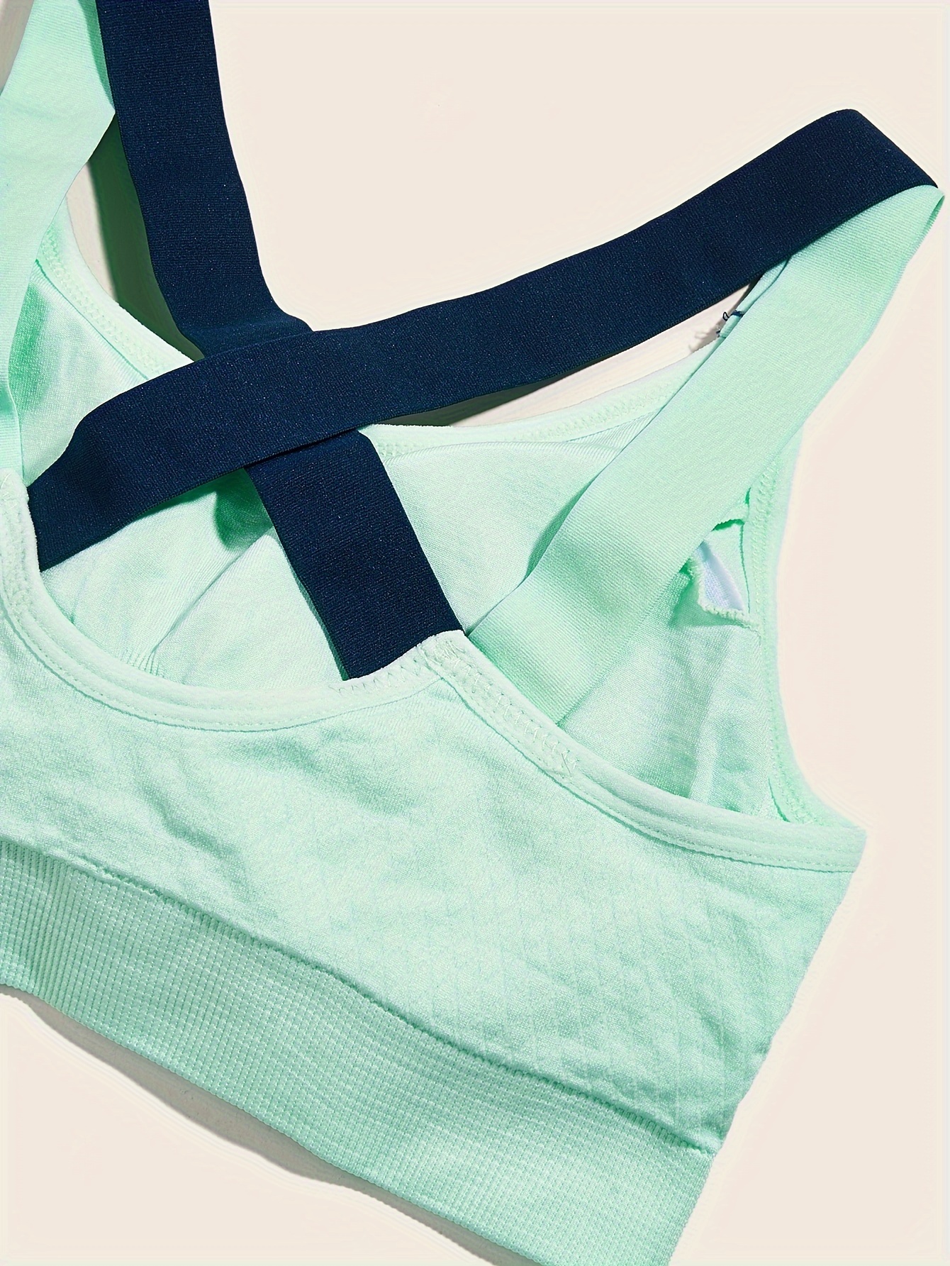 Criss Cross Back Sports Bra Comfy Breathable Running Workout - Temu