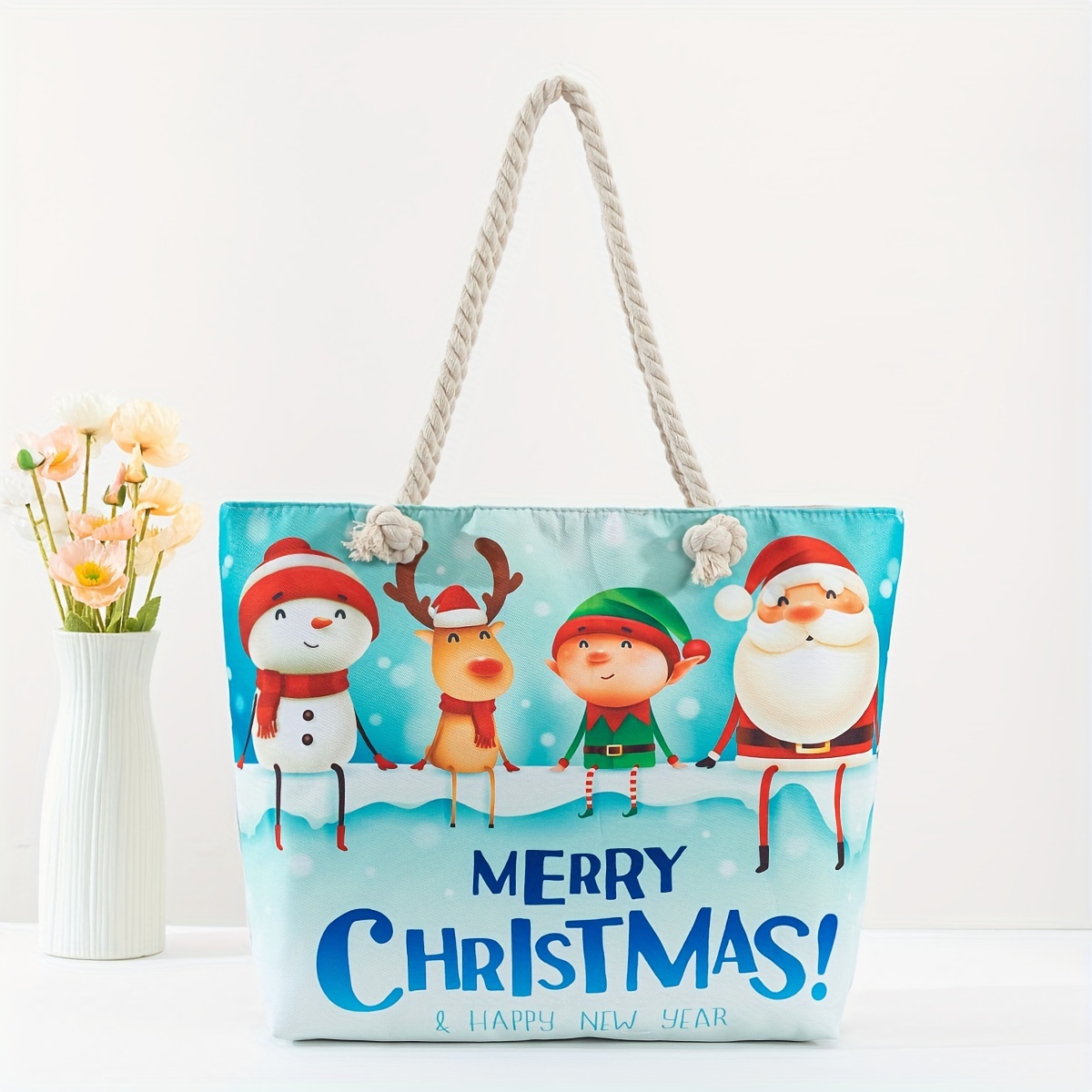 Christmas Santa Theme Bogg Bag tote bag accessories Set
