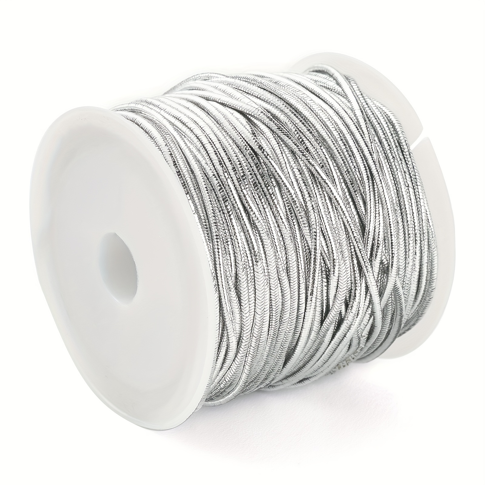 18 Yards Metallic Elastic Cords Stretch Cord Ribbon Metallic - Temu