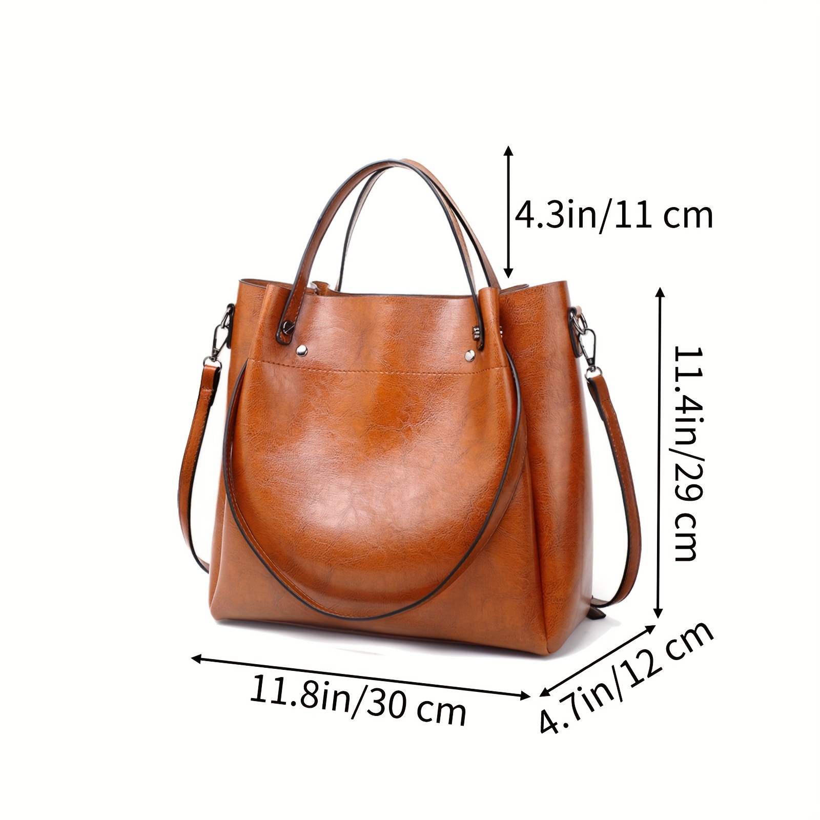 Soft Leather Handbags for Women Shoulder Tote Bag Ladies Large