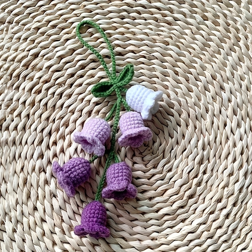 Crochet Lily of the Valley Key Chain Bag Ornament 