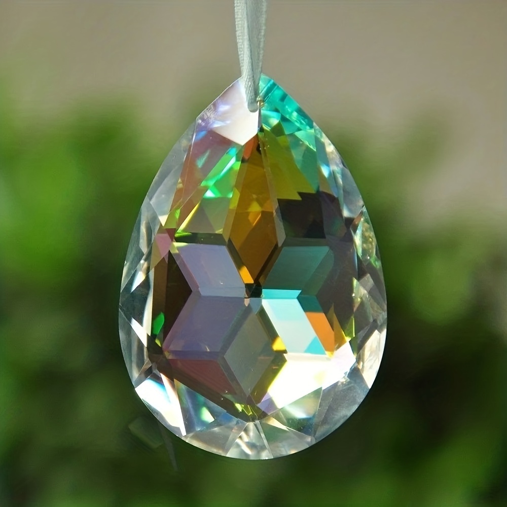  Crystalsuncatcher 30mm Vintage Feng Shui Faceted Decorating  Crystal Ball Prism Pendant Suncatcher Multi-Color Hanging Pendant Suncatcher  12pcs : Patio, Lawn & Garden