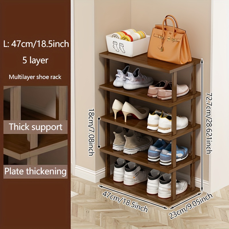 Multi layers Portable Shoe Rack Vertical Shoe Rack With - Temu