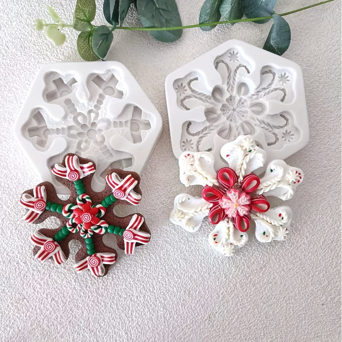 Christmas Snowflake Candle Silicone Mold Handmade Soap Aromatherapy Gypsum  Resin Ice Mould Candle Making Kit Home Decor Gifts