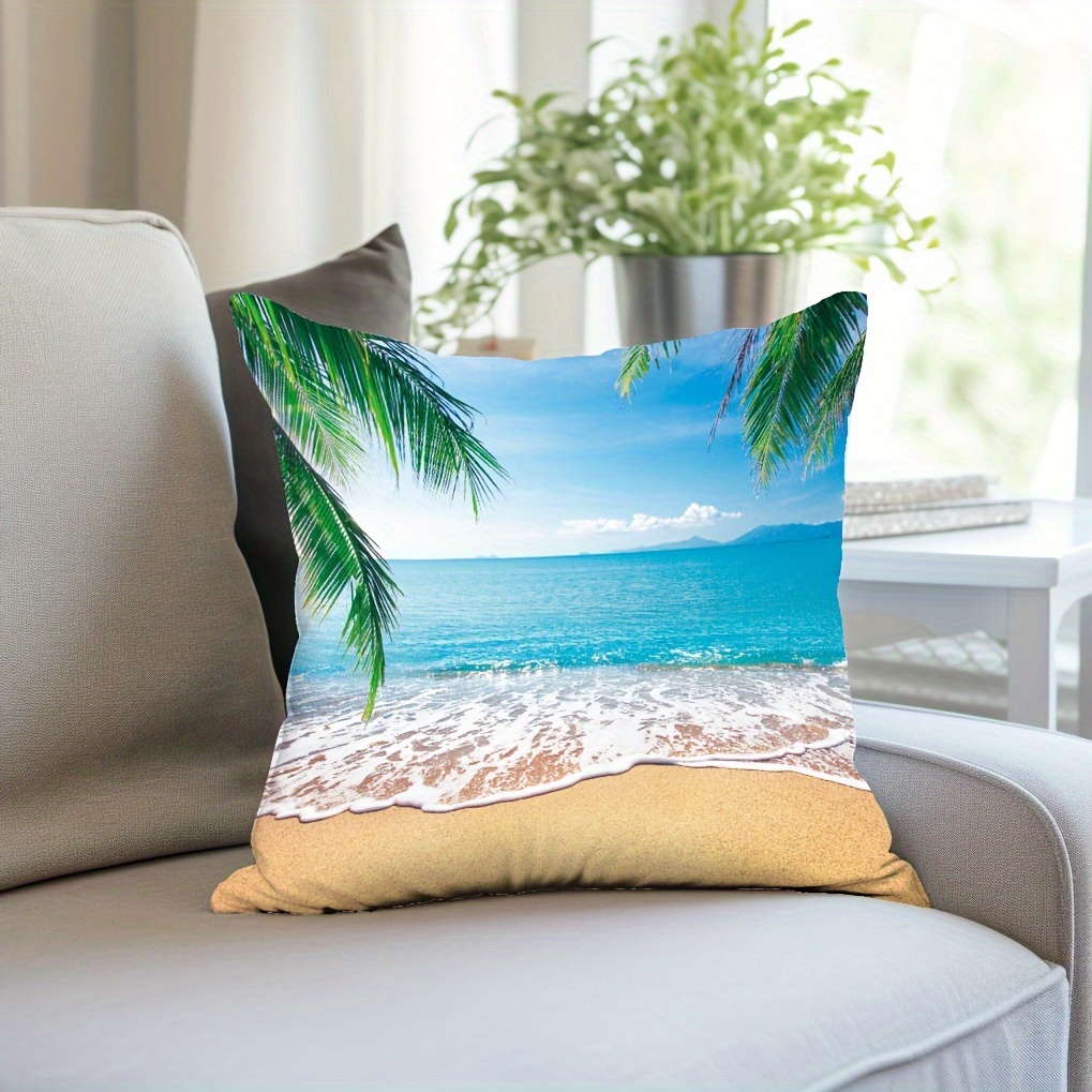 Super Soft Nautical Coastal Throw Pillow Covers Ocean Themed - Temu