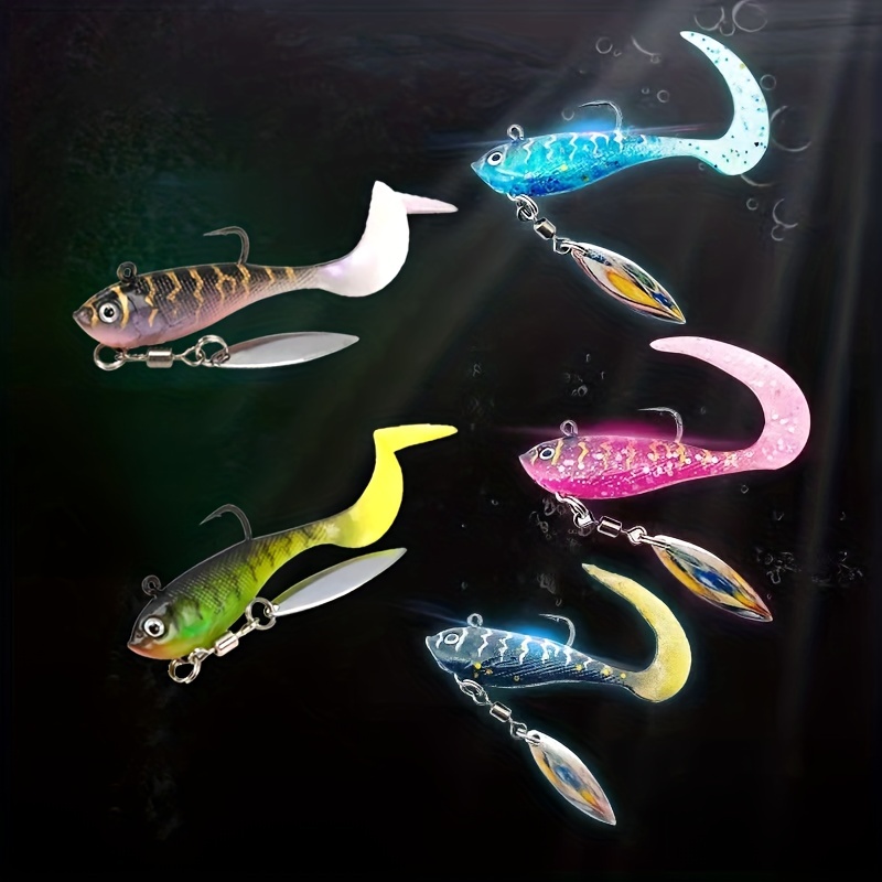 Elastic Soft T tail Fishing Lures Artificial Floating - Temu