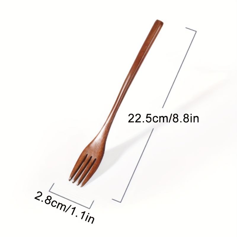 Useful Cutlery Set Ergonomics Handle Wood Utensil Set Japan Style