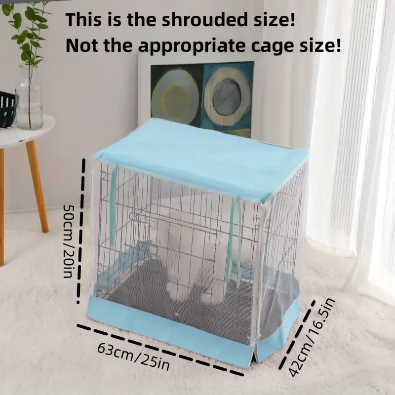 pet cage cover dog kennel cover breathable camouflage pet crate cover mosquito net cover for indoor outdoor use details 2