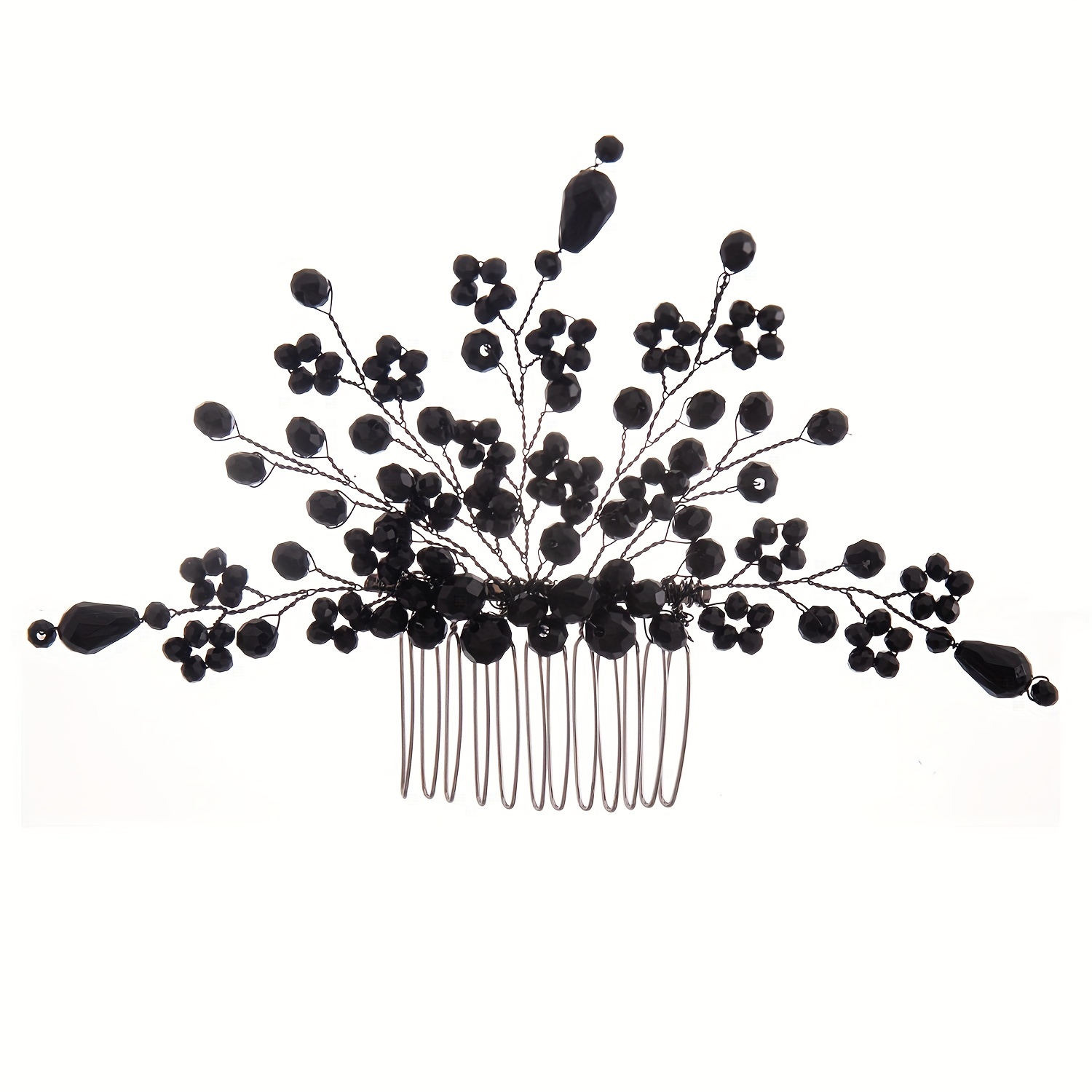 Bridal Wedding Rhinestone Side Hair Comb Elegant Headpiece for Women