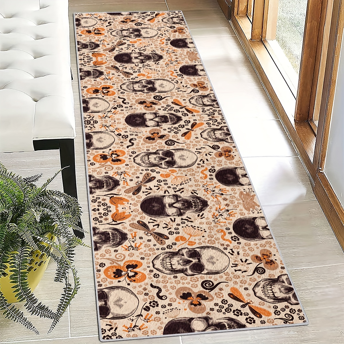 Boho Geometric Pattern Long Bathroom Mat, Hallway Rug Runner Bath Rug,  Machine Washable Shower Carpet, Soft Non-slip Stair Carpet Runner, For  Bathroom Living Room Bedroom, Bathroom Decor - Temu