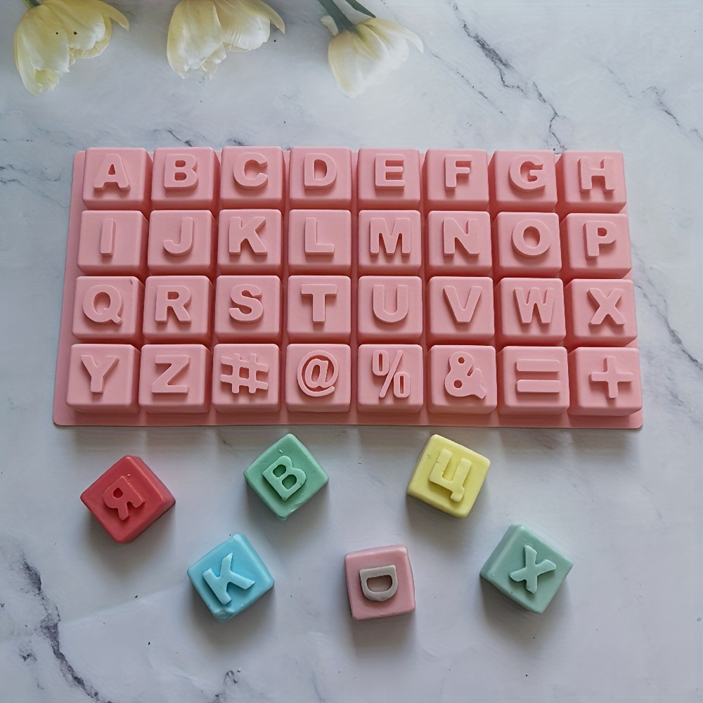 Alphabet Chocolate Mold 3d Silicone Mold Uppercase Letters - Temu