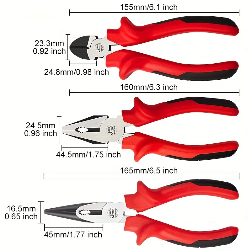 Three deals point pliers