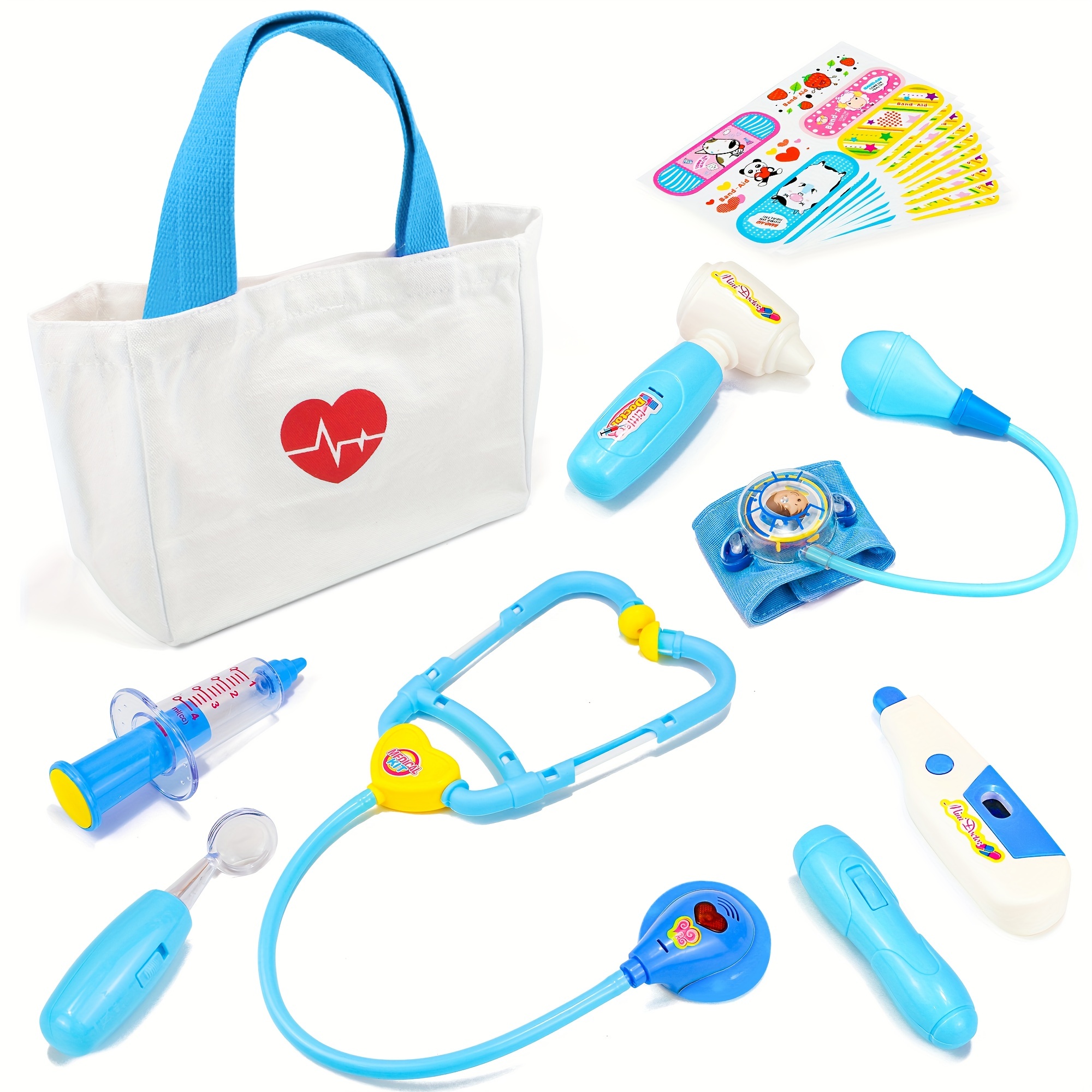 Kids Doctor Kit Kids Doctor Playset With Medical Storage Bag - Temu
