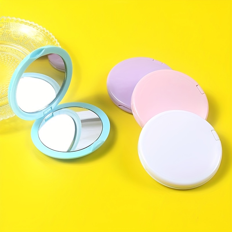 1pc Miroir De Maquillage Pliable Compact À Double Face Rond Miroir De  Retouche Cosmétique De Style Simple Miroir De Beauté Portable Pour Fête  Voyage Camping Extérieur - Temu France