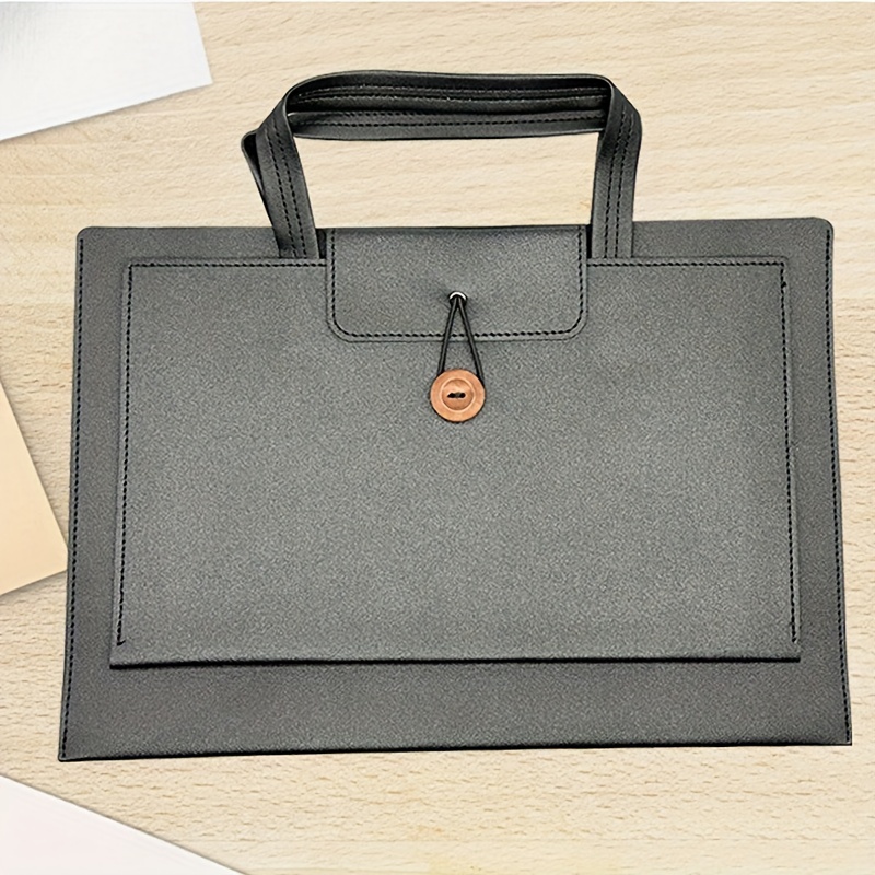 Laptop Tote Bag Waterproof Leather Computer Bag Business Office Work Bag  Briefcase - Bags & Luggage - Temu