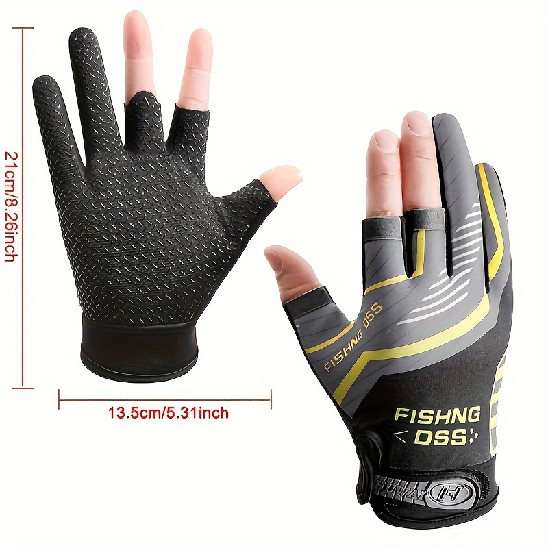 Non Slip Fishing Gloves Breathable Half Finger Gloves - Temu United Kingdom