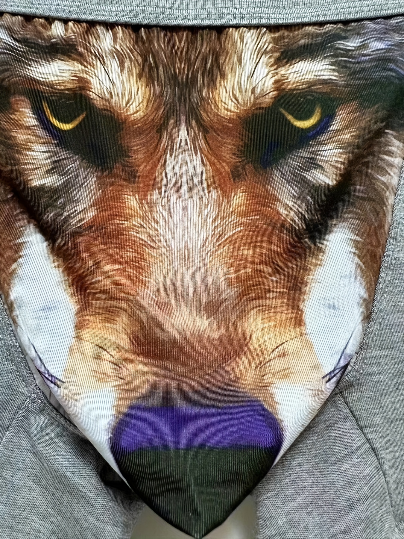 Men's Boxer Sexy 3D Wolf Print Underwear Smooth Trunks Briefs