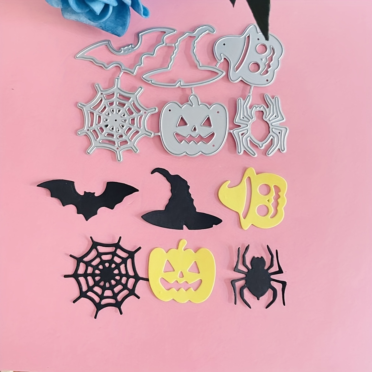 

1pc, Halloween Elements Metal Cutting Dies Stencil Diy Scrapbooking Album Paper Card Template Mold Embossing Decoration Halloween Decor Supplies