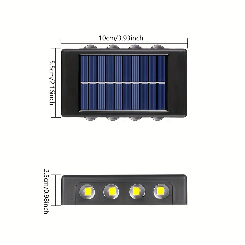 Confezione Da 2 Luci Solari Da Parete Su E Giù Esterni, Piccola Luce Solare  Gradini Impermeabile, Bianco Caldo Illuminazione Da Ponte In Stile Nordico  Illumina La Lampada Da Esterno Da 118,61 €