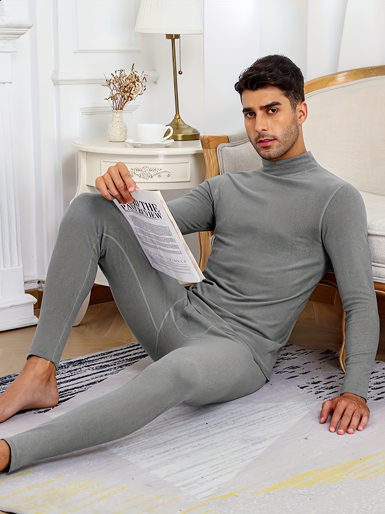 Chiccall Men's Thermal Underwear Pants, Warm Long Johns Leggings Base Layer  Bottoms Elephant Trunk Separation Leggings,,on Clearance 