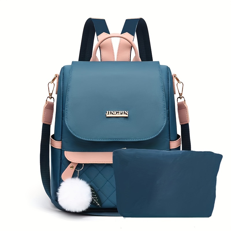 Nylon Casual Fashion Female Bag Mini Backpacks Small School Bags White  Rucksack