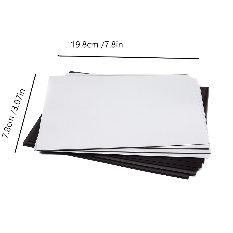 3pcs Magnetic Sheets With Adhesive Backing 11 7 8 27 Inch Flexible