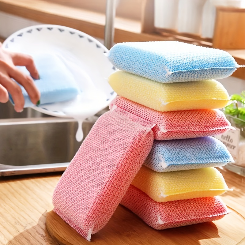 3pcs Thickened Wavy Dishwashing Cloth, Household Kitchen Cleaning