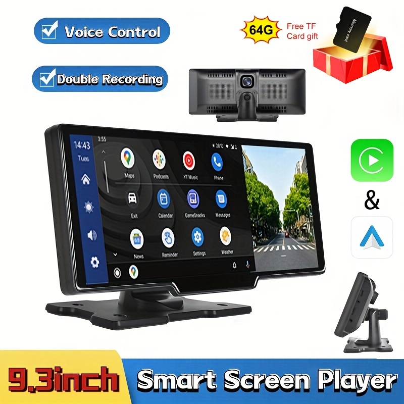Android 4G Car DVR Rearview Mirror 4 Channel Cameras Center Control Wifi  DashCam