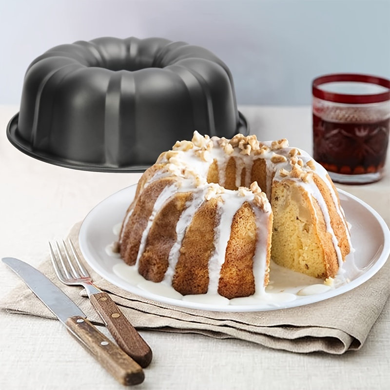 7 Inch Springform and Bundt Pans, Non-stick Cheesecake and Ice-Cream Cake  Bakeware,Carbon Steel Tube Pan 2 in 1 with Removable Bottom and
