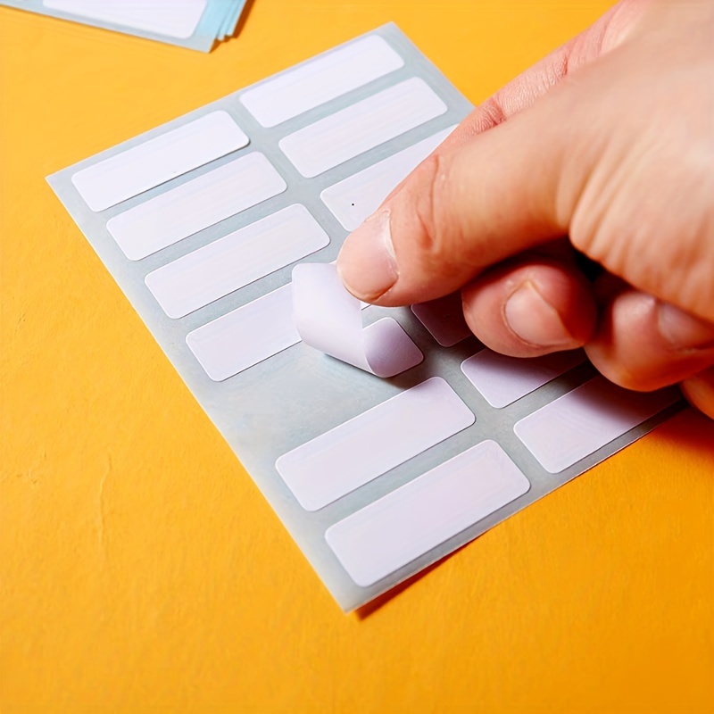 168 Self-adhesive Labels, Sticker Codes, Blank Stickers, Names, Stationery, Student Offices, Writing Stickers, Labeling , Handwritten Blank Labels