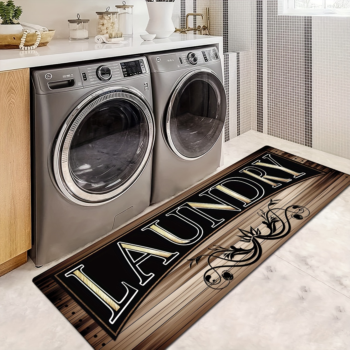 Non slip Water Absorbent Rug Machine Washable Laundry Room - Temu