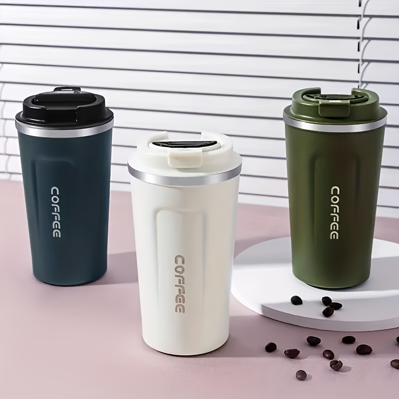Coffee Water Bottle Cup With Temperature Display, Stainless Steel Cold  Insulation Vacuum Cup, Outdoor Portable Car Carry 304 Water Cup - Temu