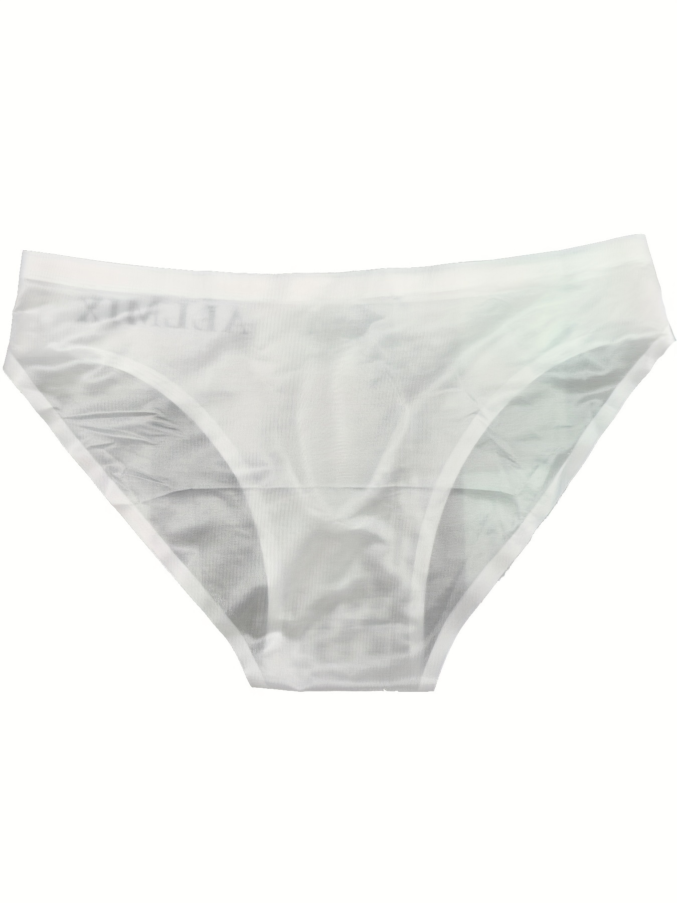 Sexy Transparent Panties Ice Silk Briefs Women Summer Thin Cool