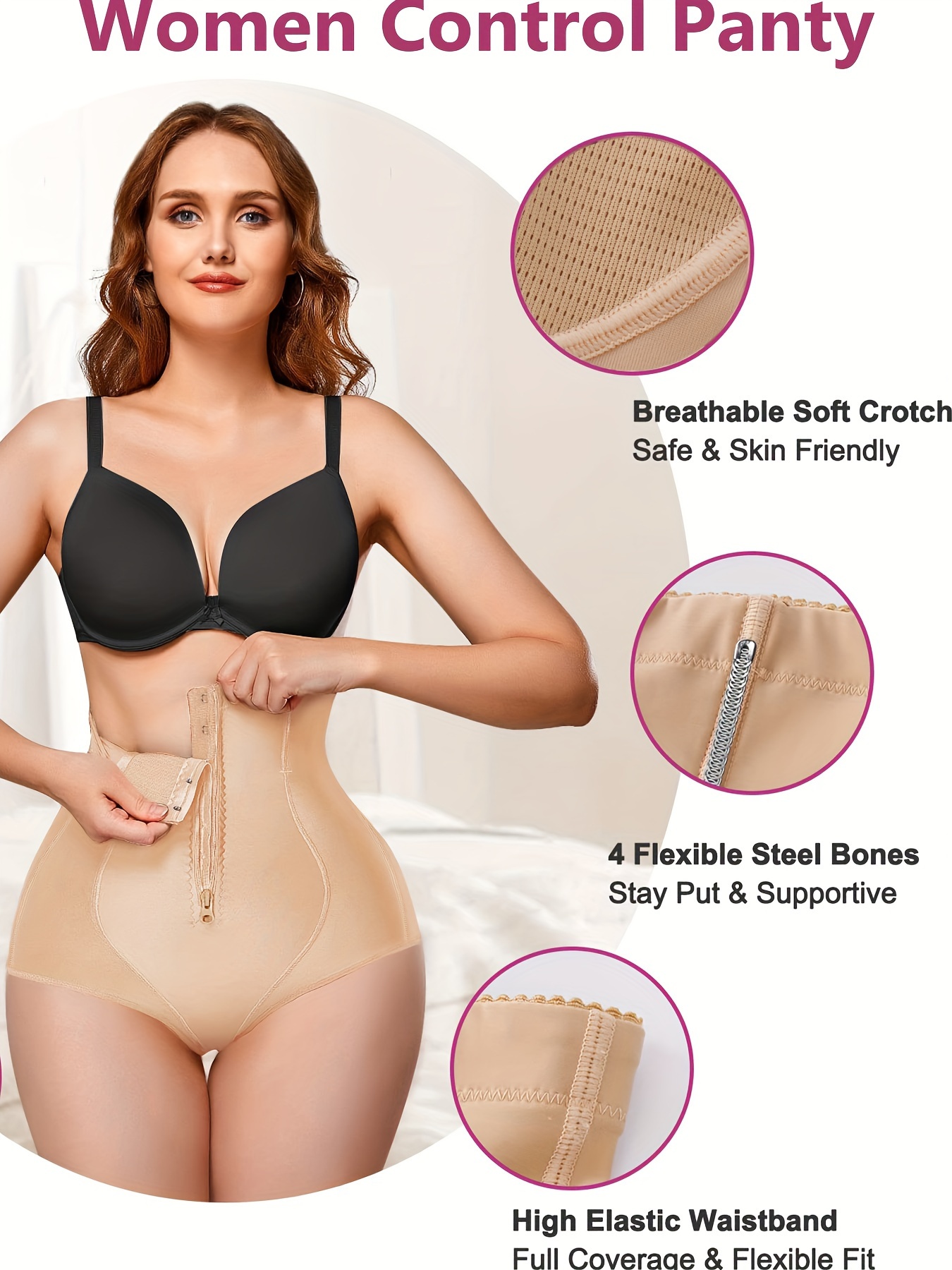 Women'S Shapewear Control Panties Body Shaper for Women Tummy Tuck  Compression Garment for Women