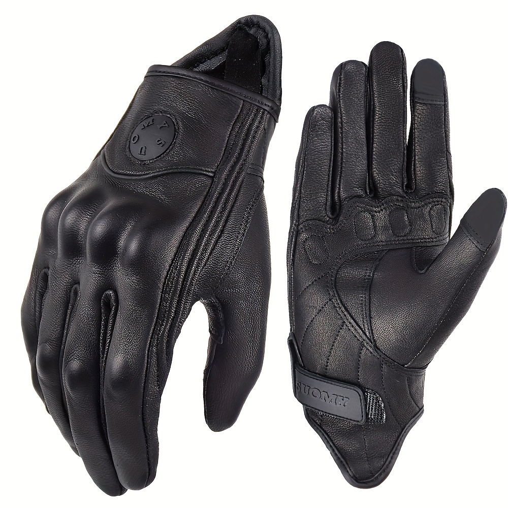 New Leather Motorcycle Gloves Winter Gloves Guanti Guantes Moto Invierno  Cuero Luvas Motocicleta Men Women