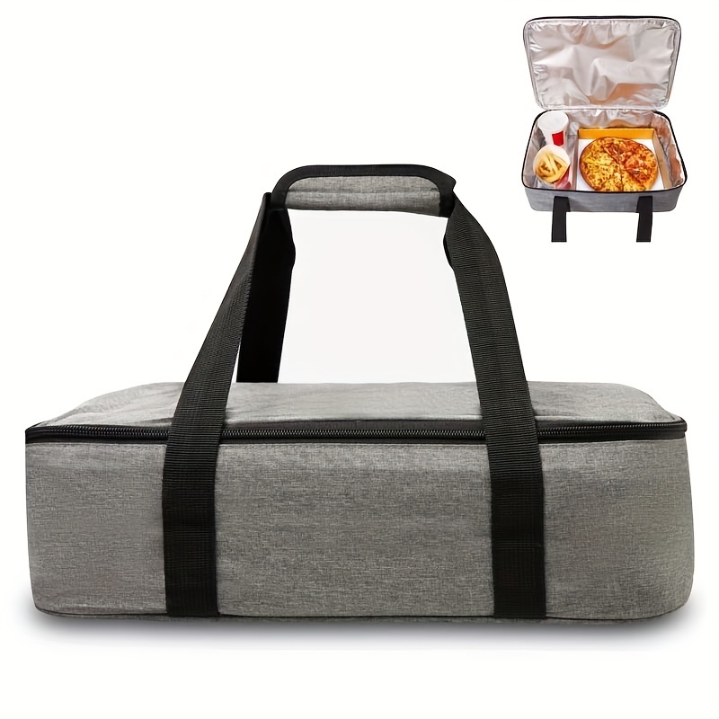 Black Expandable Insulated Baking Pan And Casserole Carrier, Fits