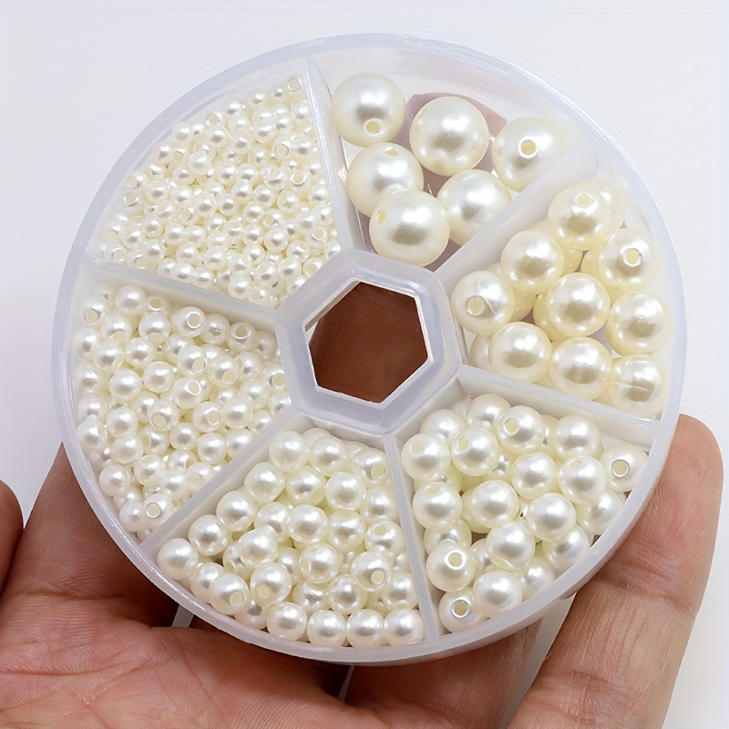 Cheap 3-14mm 5-600Pcs Acrylic Spacer Beads Imitation Pearls Round Loose  Beads For Jewelry Making DIY Jewelry Accessories