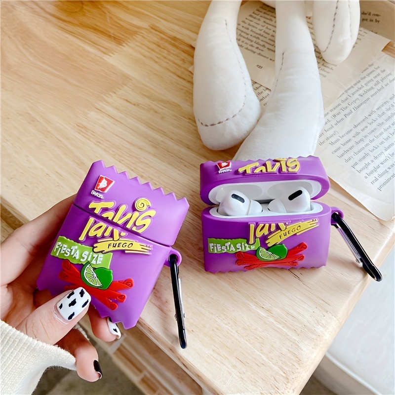 Cute Takis Design Soft Earphone Protection Case - Temu