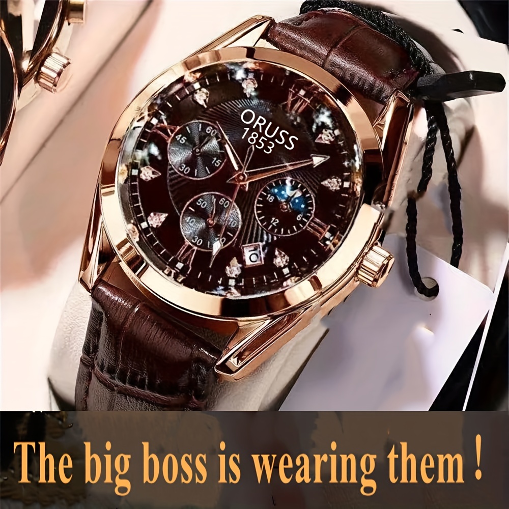 

Sports Men's Watch Fashion All-match High-end Trend Waterproof Strap Gentleman Casual Handsome College Men's Wrist Watch, Ideal Choice For Gifts