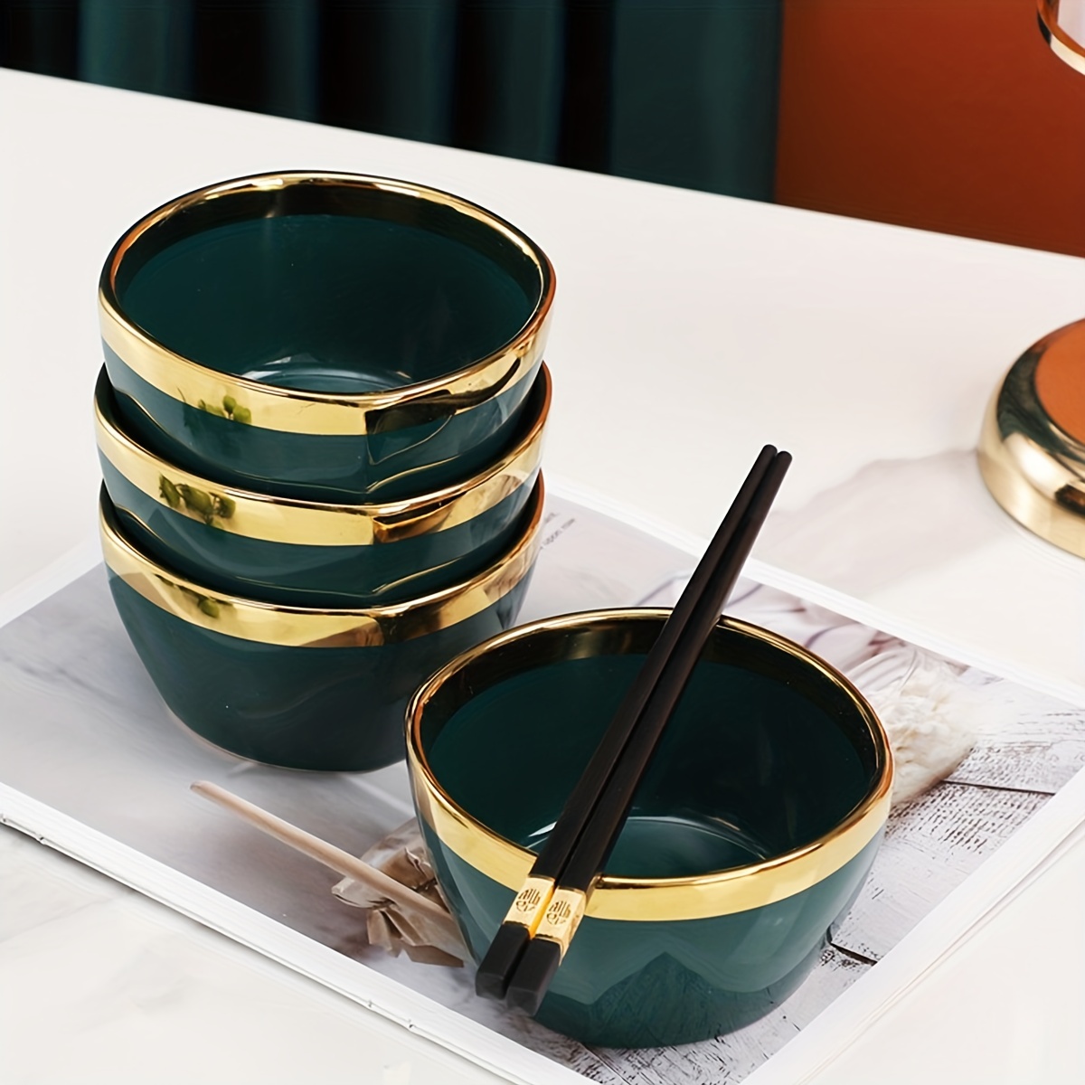 Creative Rice Bowl Set - Cute Plastic Bowls For Salad, Yogurt