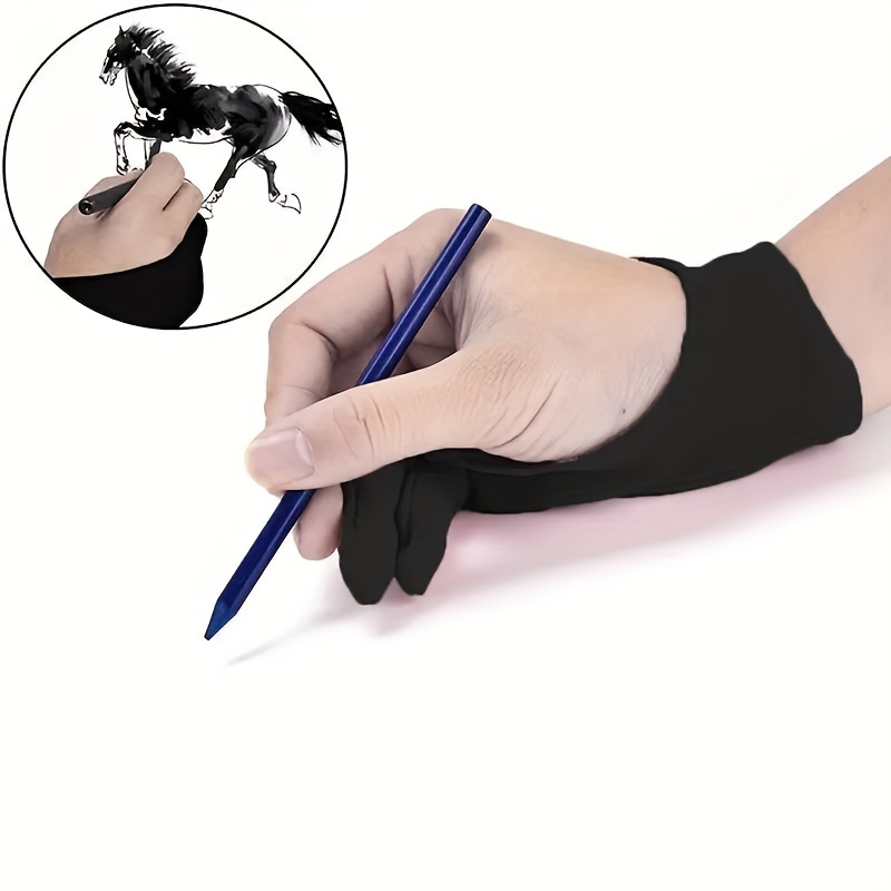 Smudge Resistant Drawing Gloves Keep Your Artwork Clean - Temu