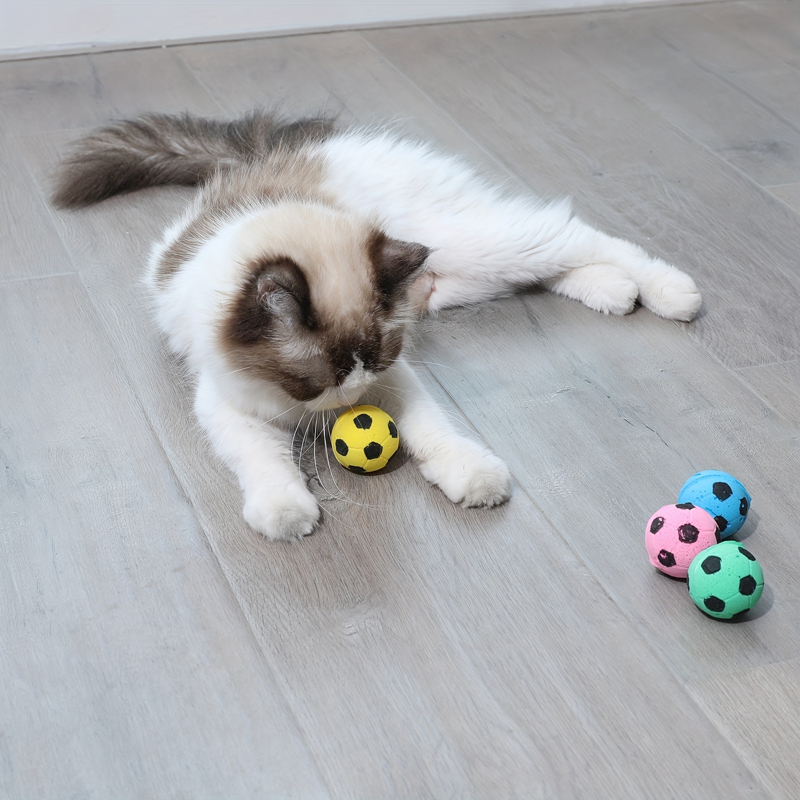 1 pièce chat jouet balles en mousse chat ballon de football jouets