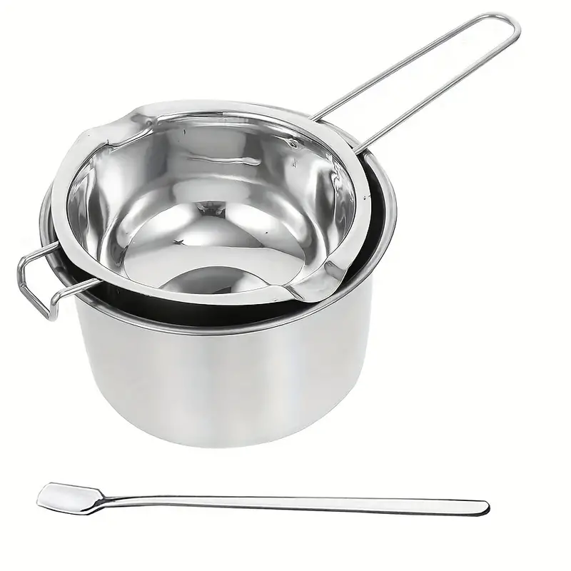 Double Boiler Pot With Stainless Steel Pot And Spoon Double - Temu