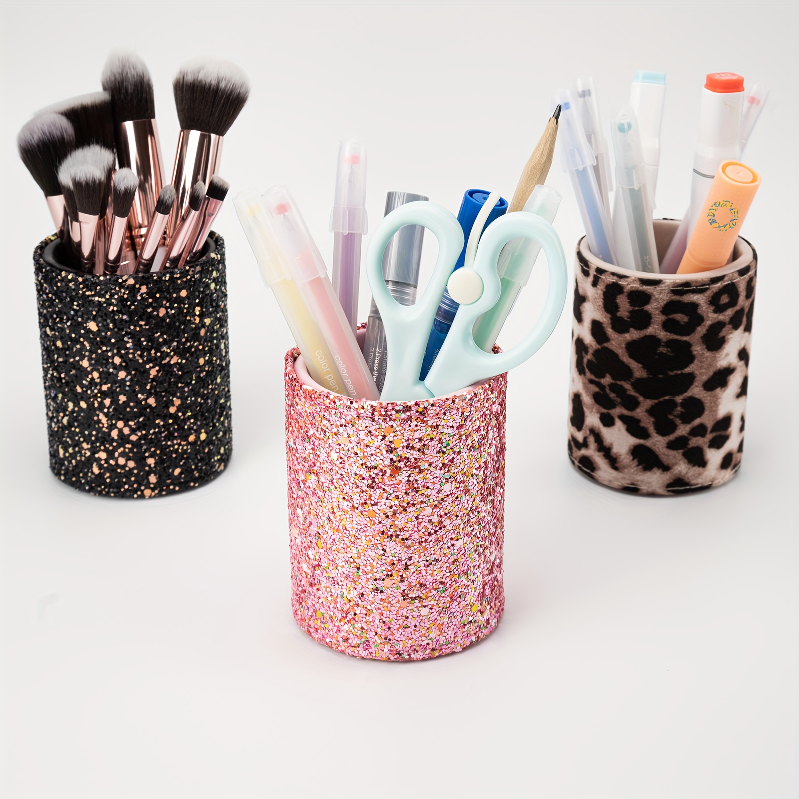 Crystal Makeup Brush Holder, 1pc Bling Sparkly Rose Gold Comb Brush Pen  Pencil Holder Pot Cup For Makeup & Nail Tools Storage, Nordic Style Desk  Organizer, Elegant & Gorgeous Decor for Dresser