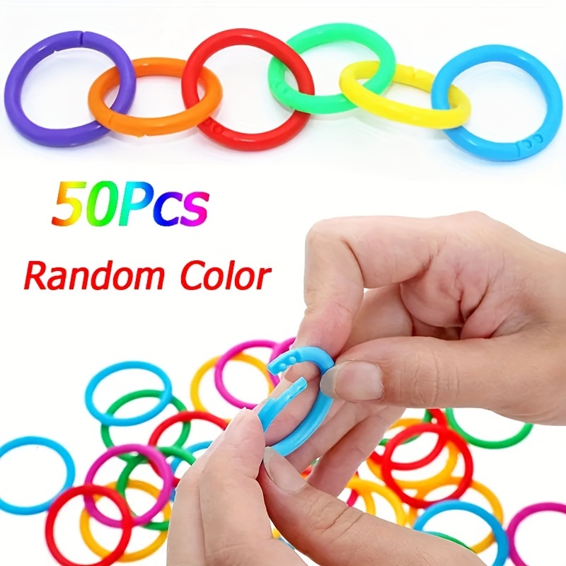 Plastic Open Loop Suitable For Diy Book Ring/key Chain/photo - Temu