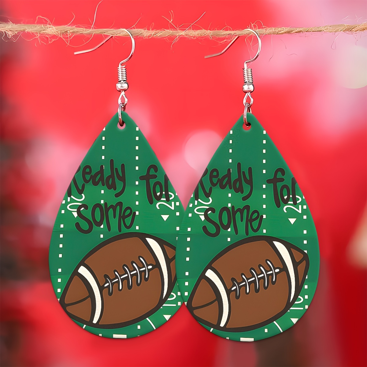 Football Earrings, Football Fan, Football Mom, Sports Earrings