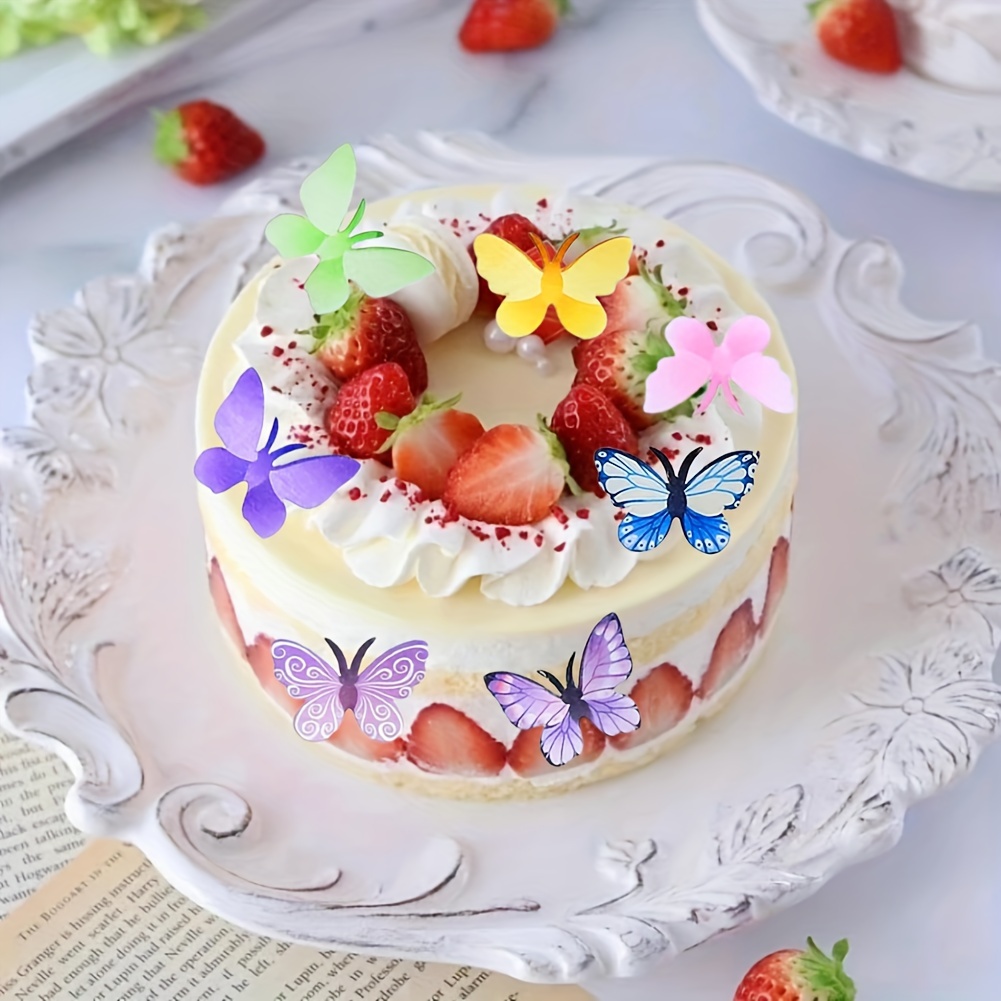 Buy Holiday cake with daisies and a butterfly with delivery in Moscow